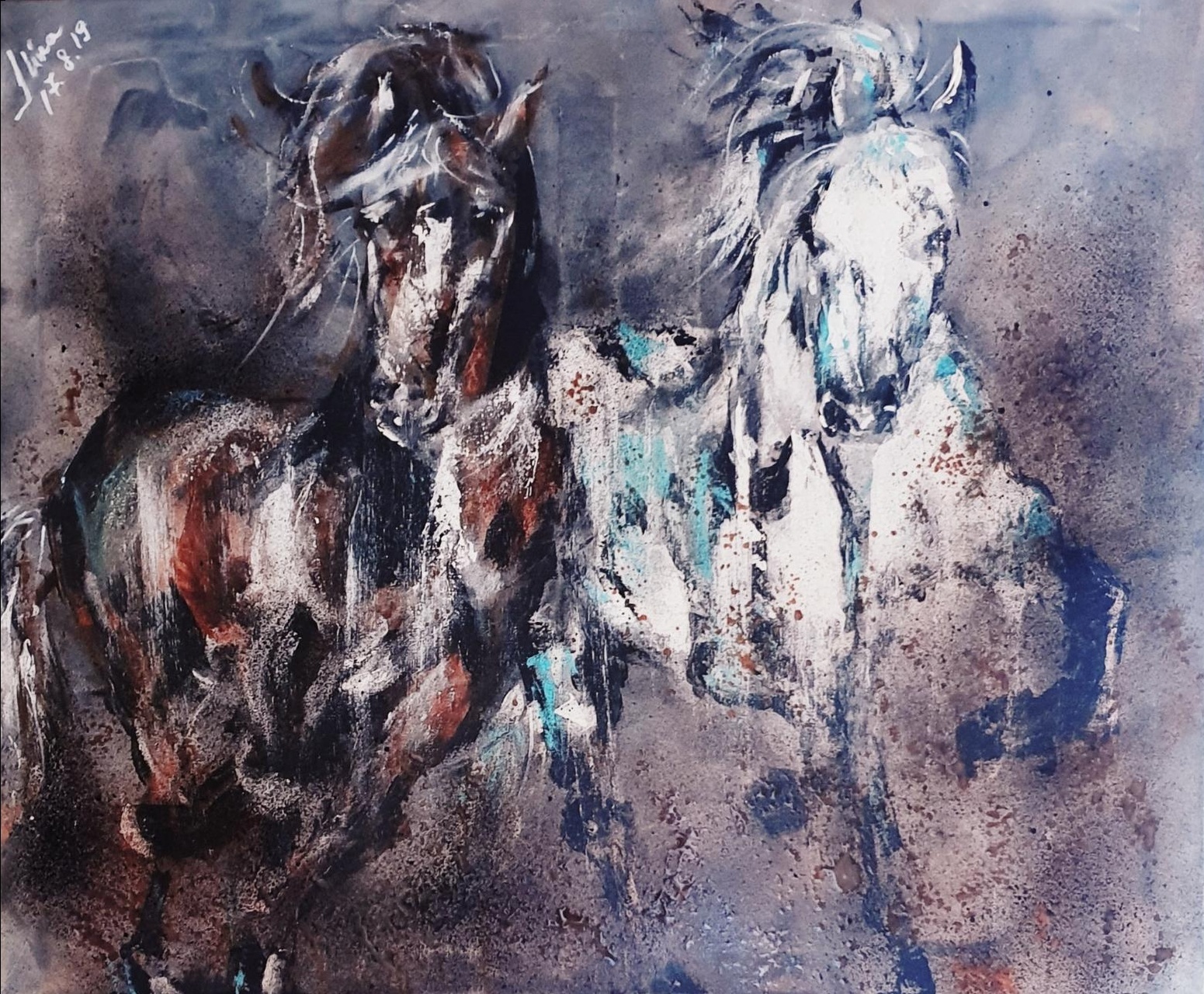 ArteDiAlina.com painting: in two should be fun 2